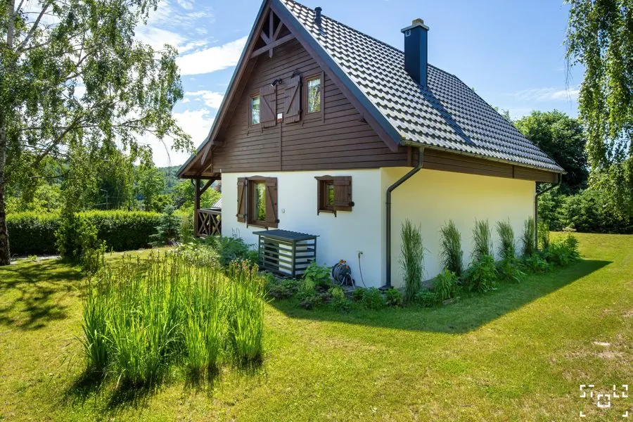 Holiday house on a meadow