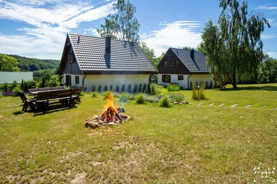 Fire pit by the house