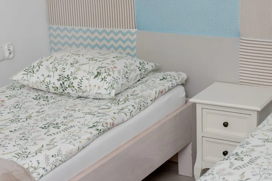 Bedroom in light colours