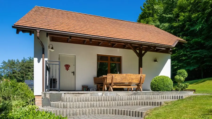 Veranda and garden