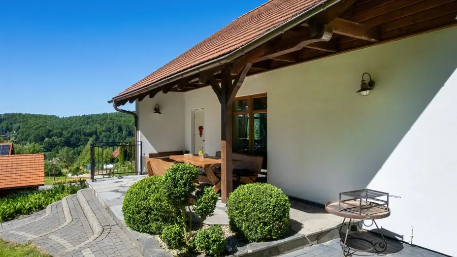 Terrace with lake view